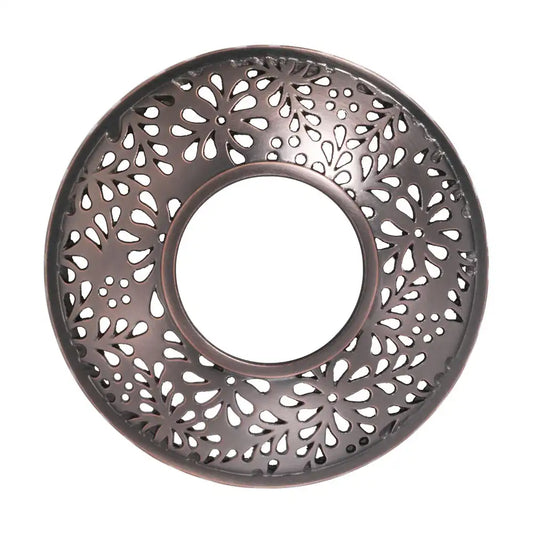 Bronze Floral Illuma-Lid® Illuma-Lid® Jar Candle Topper
