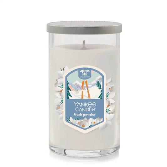 Fresh Powder Medium Pillar Candle