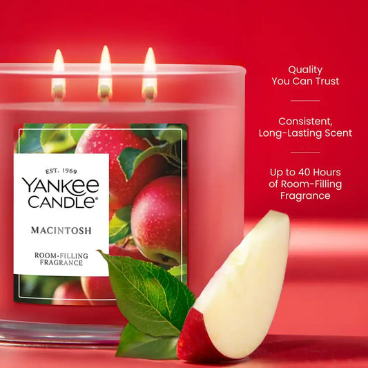 Macintosh 3-Wick Candles