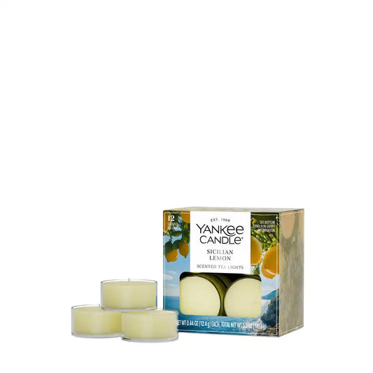 Sicilian Lemon Tea Light Candles